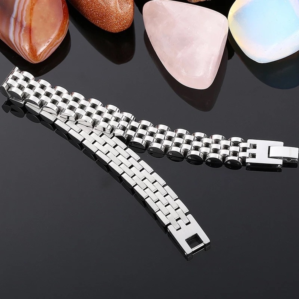 Stainless Steel 10mm Watch Chain Unisex Bracelet - Picture 3 of 3